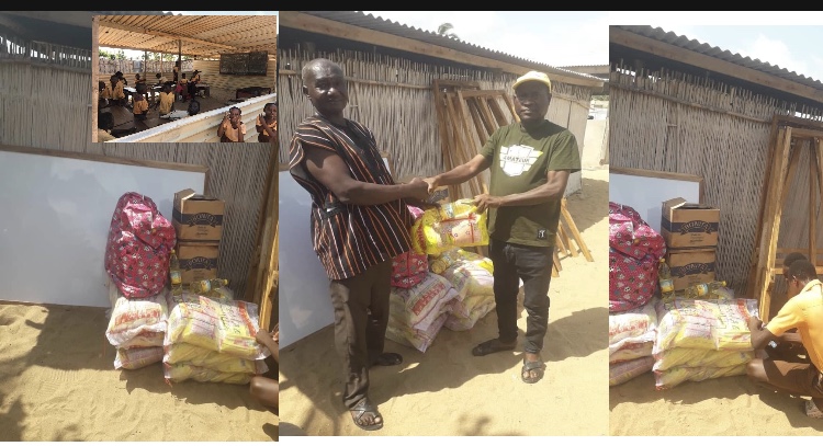 AYC donates food Items to the female pupils of Fuveme R.C. Basic School.