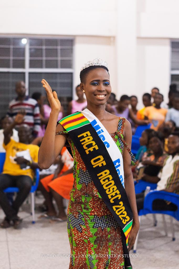 Miss Godsway Fiadzo Wins the Maiden Edition of FACE OF AGOSEC in Style-DETAILS!