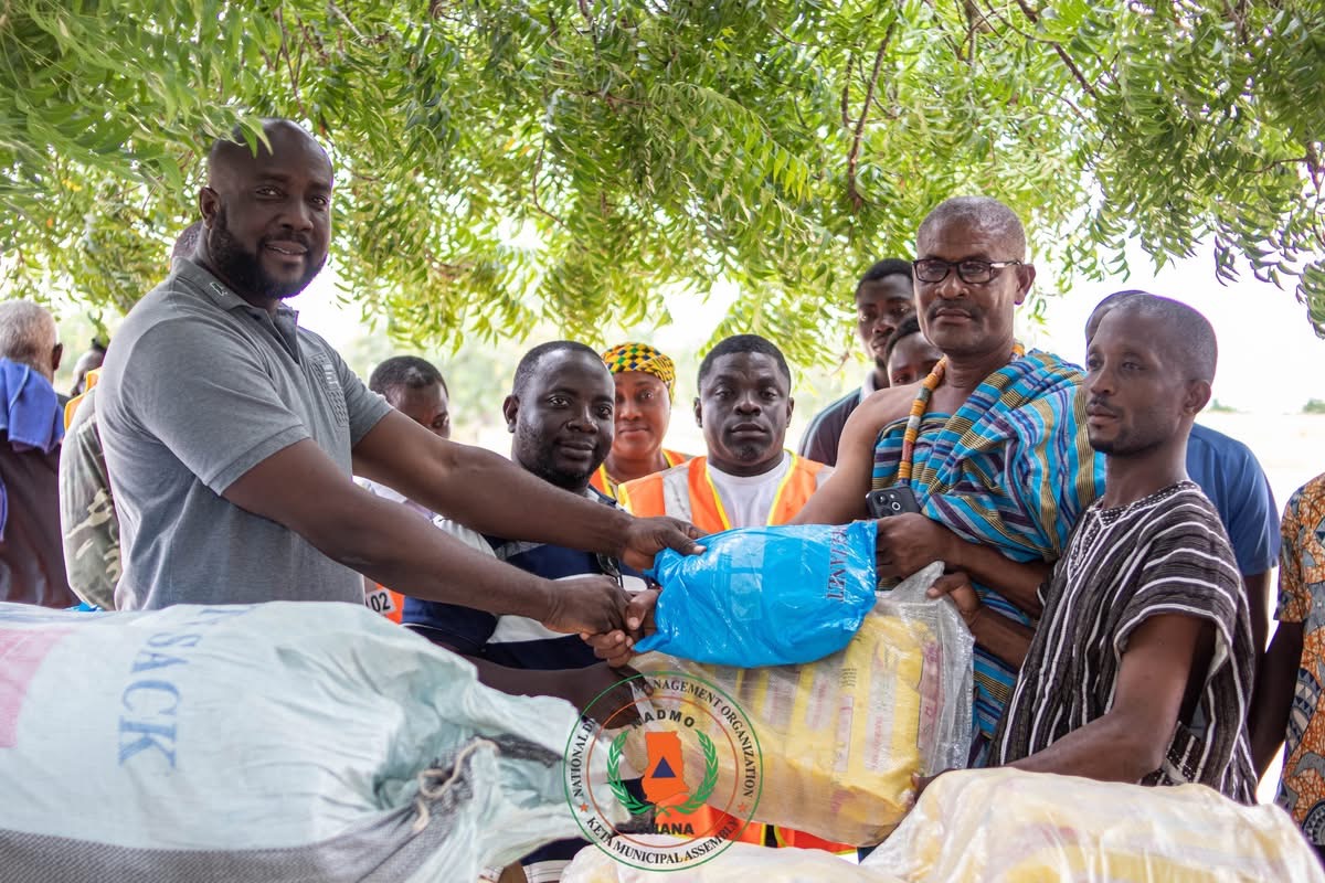 NaDMO donates relief items to Lawoshime Electoral Area- DETAILS!